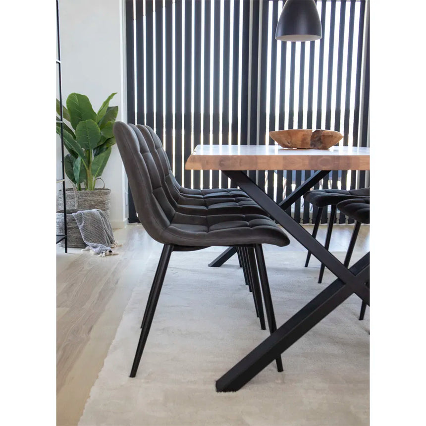 Scaun de dining Middelfart- - culoare griMobCenter