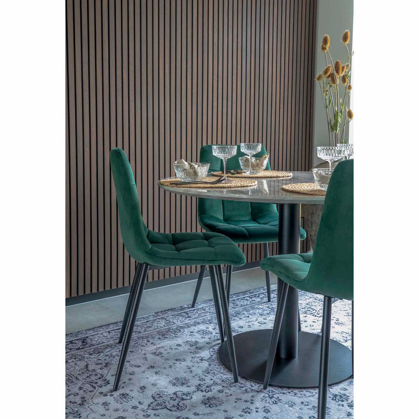Scaun de dining Middelfart- - culoare verdeMobCenter