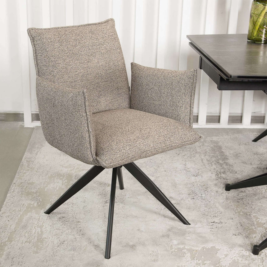 Scaun de dining Nella, în culoare maroMobCenter