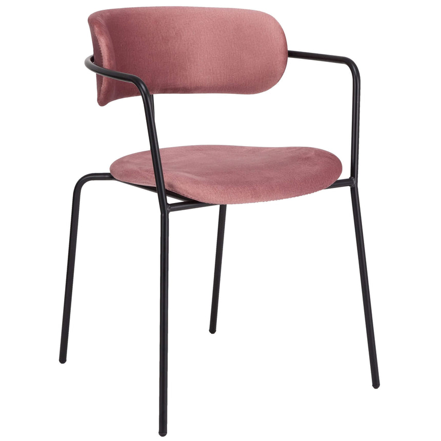 Scaun de dining Olivia, în culoare rozMobCenter