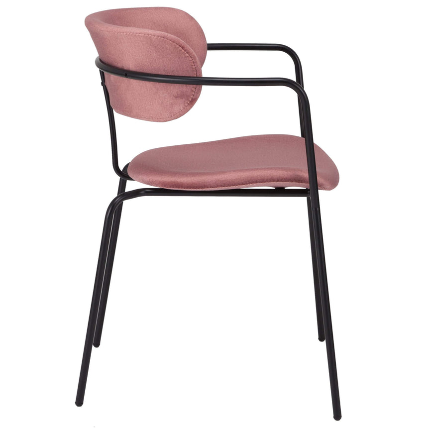 Scaun de dining Olivia, în culoare rozMobCenter