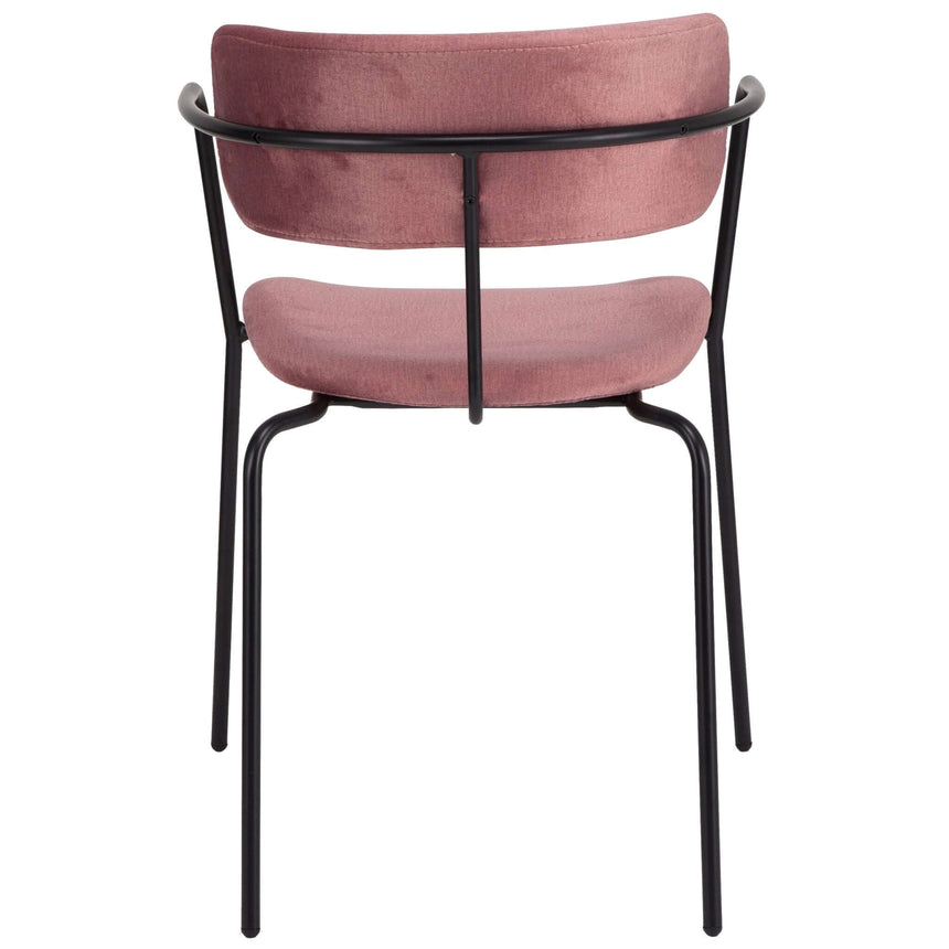 Scaun de dining Olivia, în culoare rozMobCenter