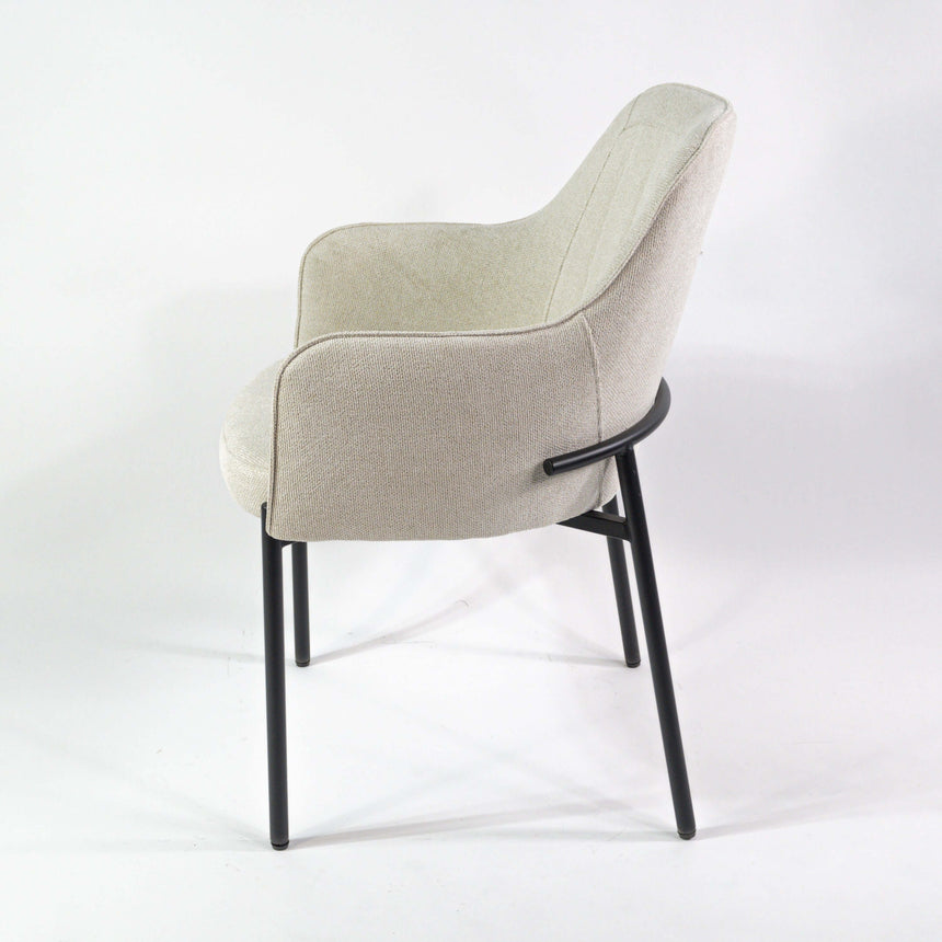 Scaun de dining Porto premium, culoarea bejMobCenter