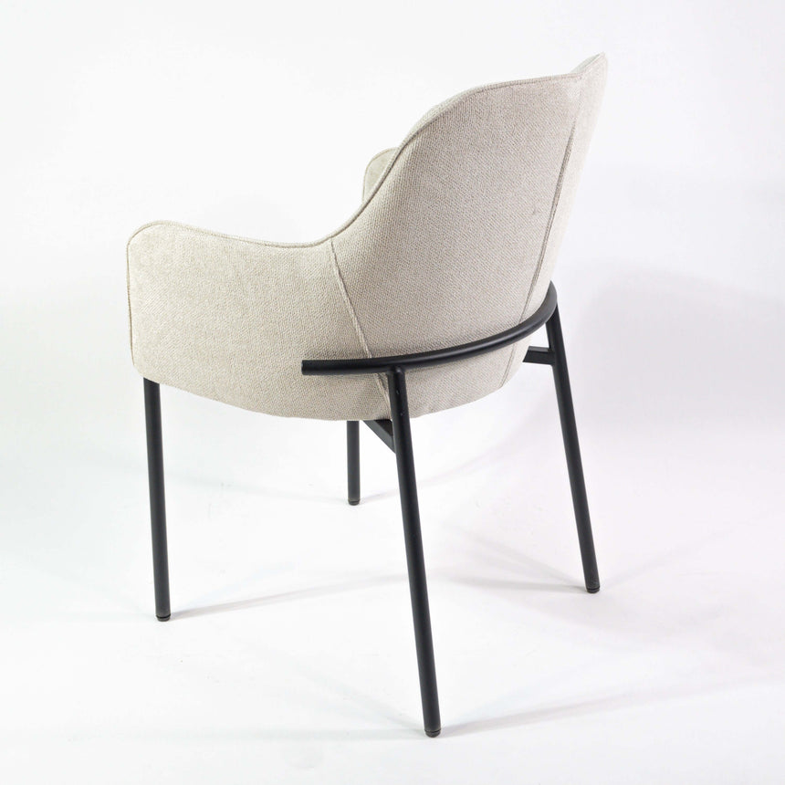 Scaun de dining Porto premium, culoarea bejMobCenter