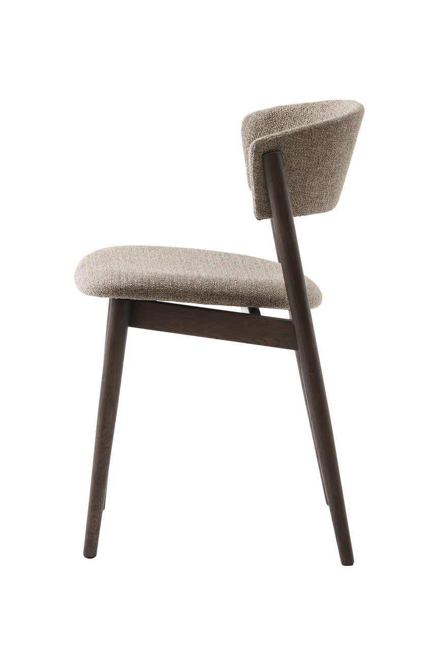 Scaun de dining REVERE, tapițerie latte melangeMobCenter