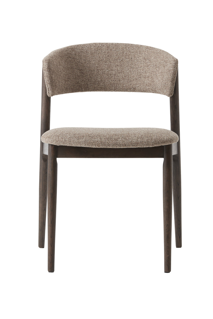 Scaun de dining REVERE, tapițerie latte melangeMobCenter