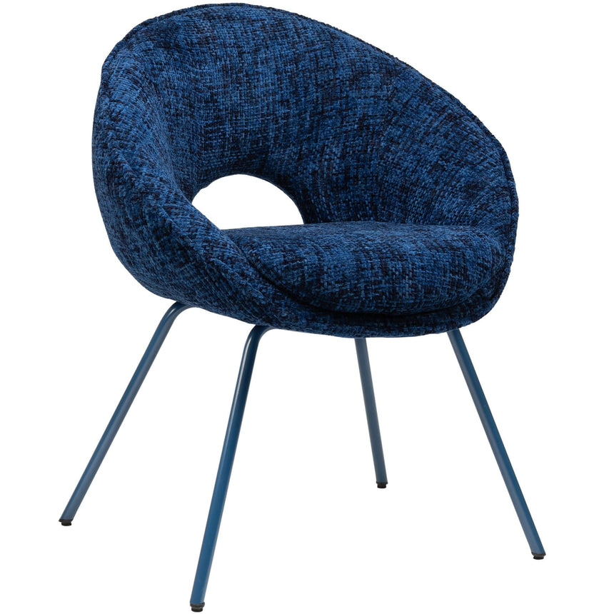 Scaun de dining Samba, în culoare albastruMobCenter