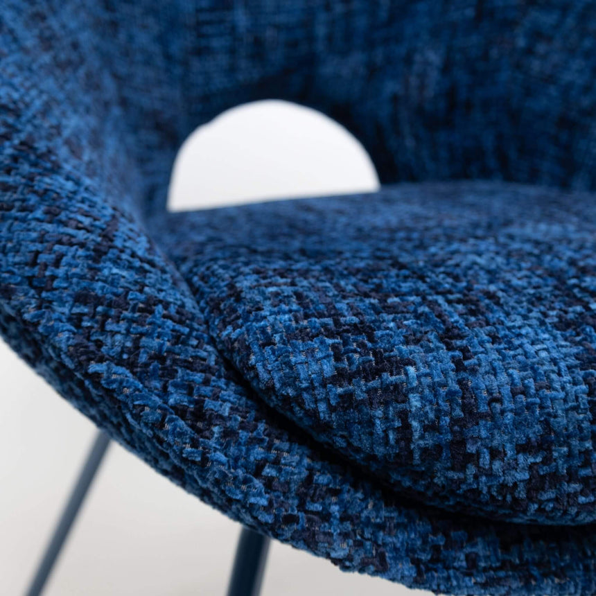 Scaun de dining Samba, în culoare albastruMobCenter