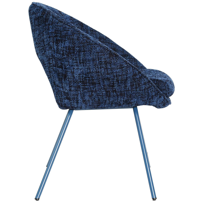 Scaun de dining Samba, în culoare albastruMobCenter