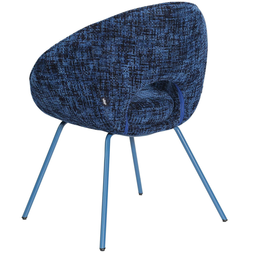 Scaun de dining Samba, în culoare albastruMobCenter