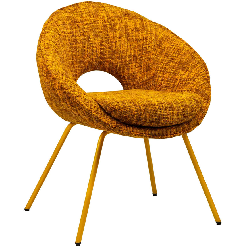 Scaun de dining Samba, în culoare galben ocruMobCenter