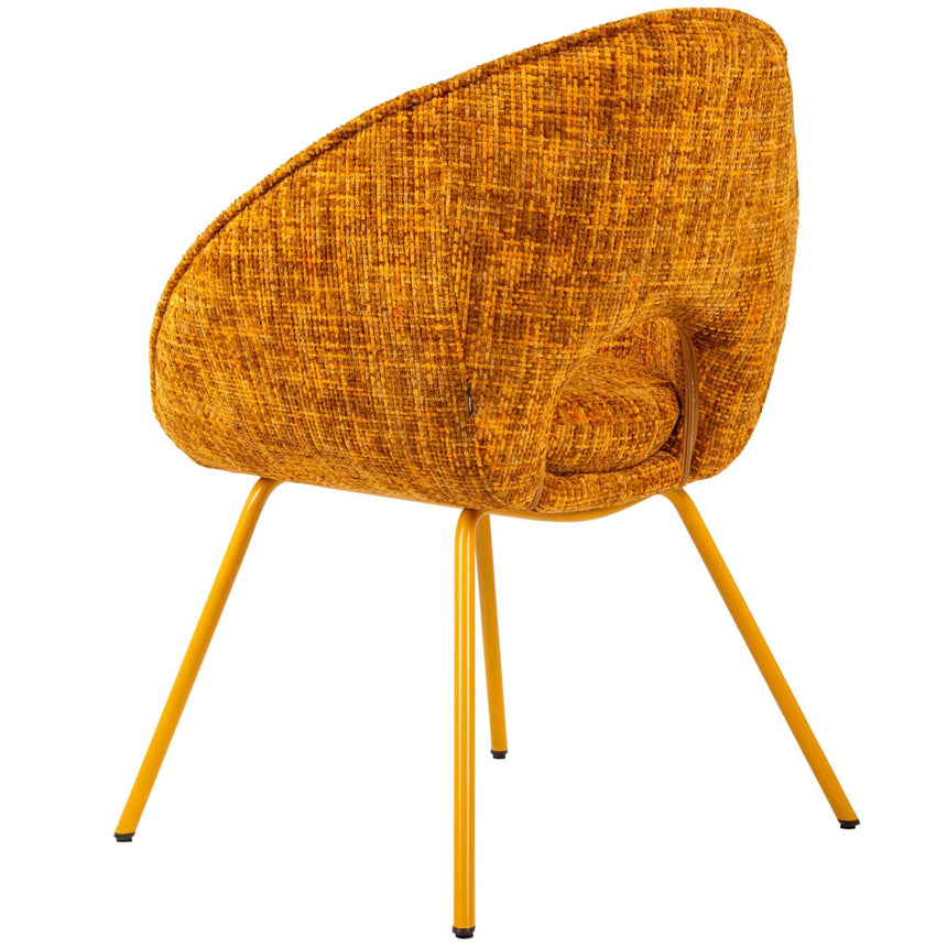 Scaun de dining Samba, în culoare galben ocruMobCenter