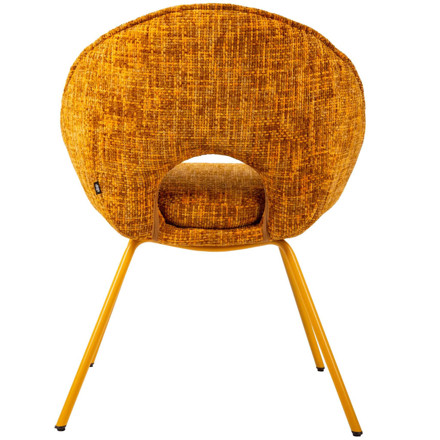 Scaun de dining Samba, în culoare galben ocruMobCenter