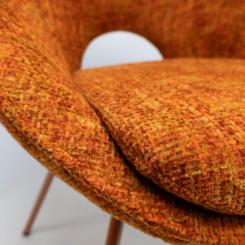 Scaun de dining Samba, în culoare portocalieMobCenter