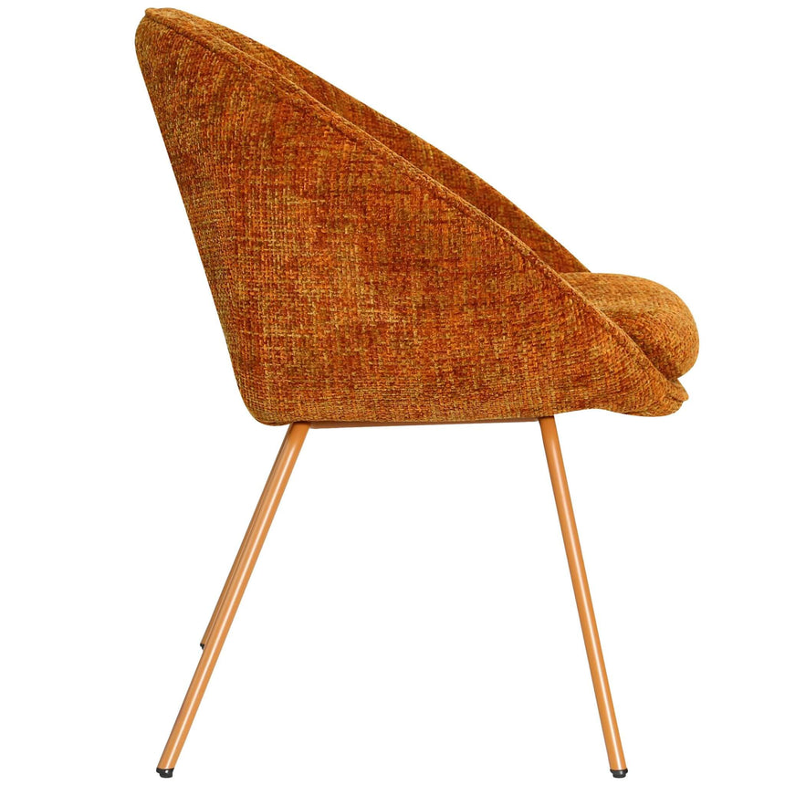 Scaun de dining Samba, în culoare portocalieMobCenter