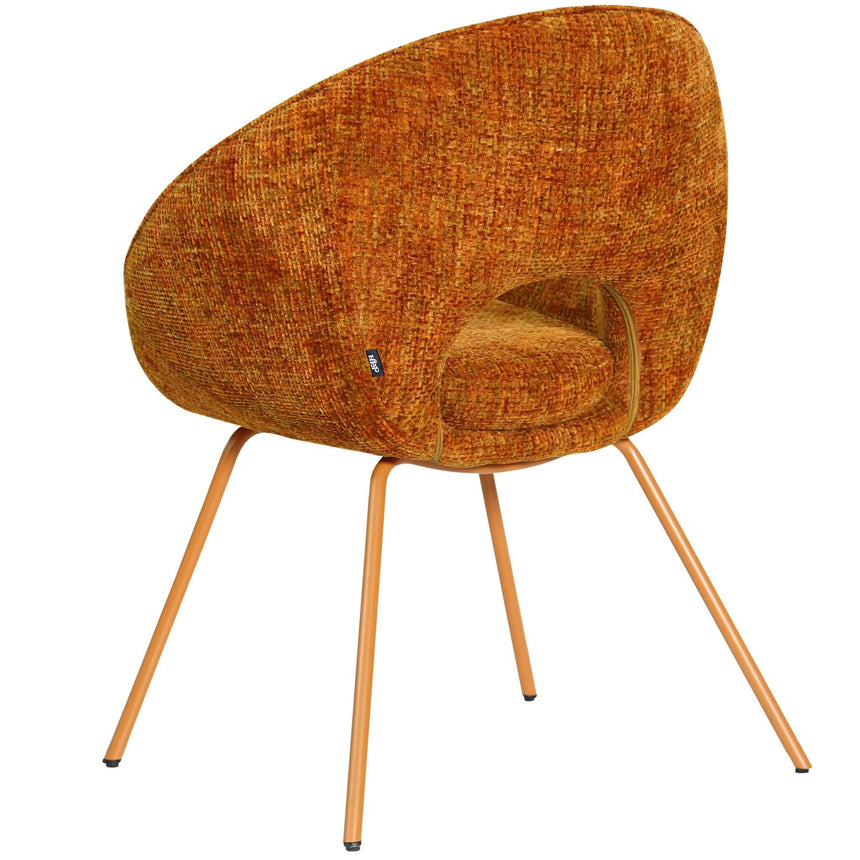 Scaun de dining Samba, în culoare portocalieMobCenter