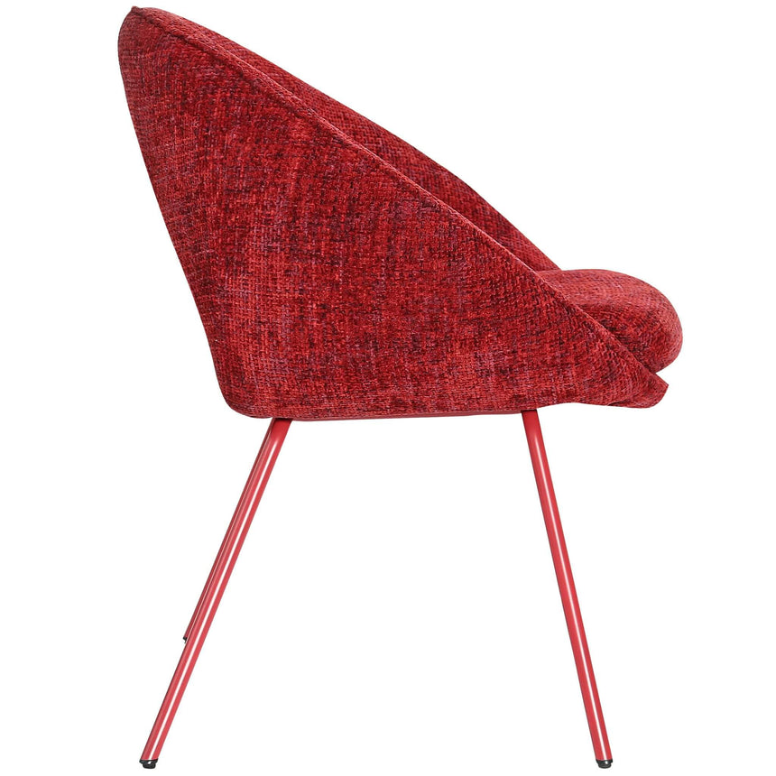 Scaun de dining Samba, în culoare rosuMobCenter