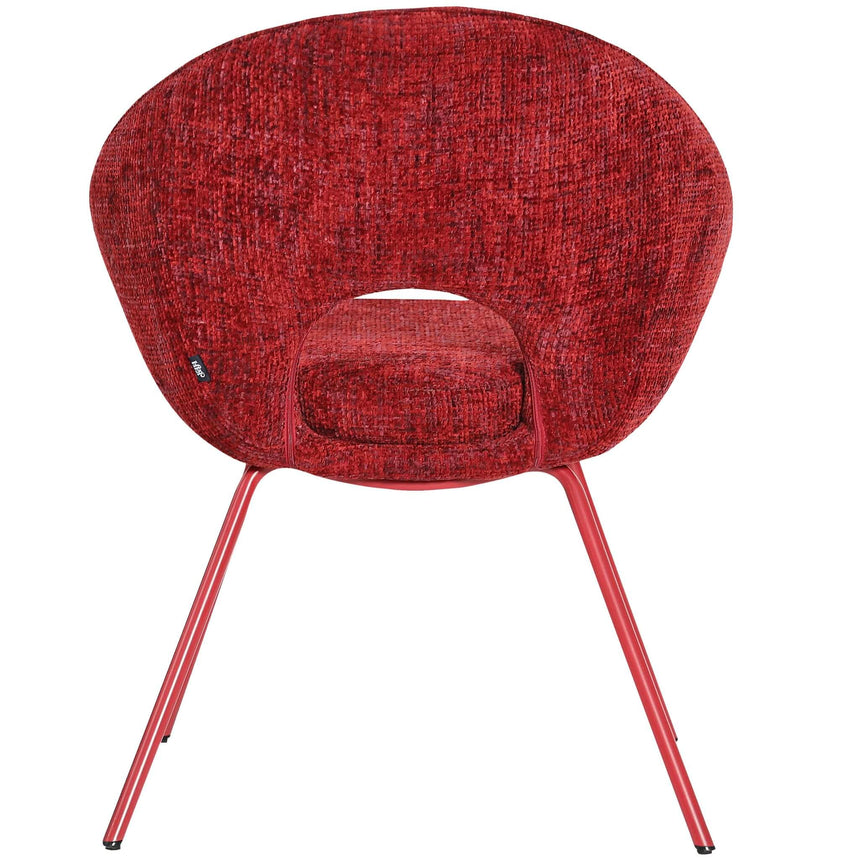 Scaun de dining Samba, în culoare rosuMobCenter