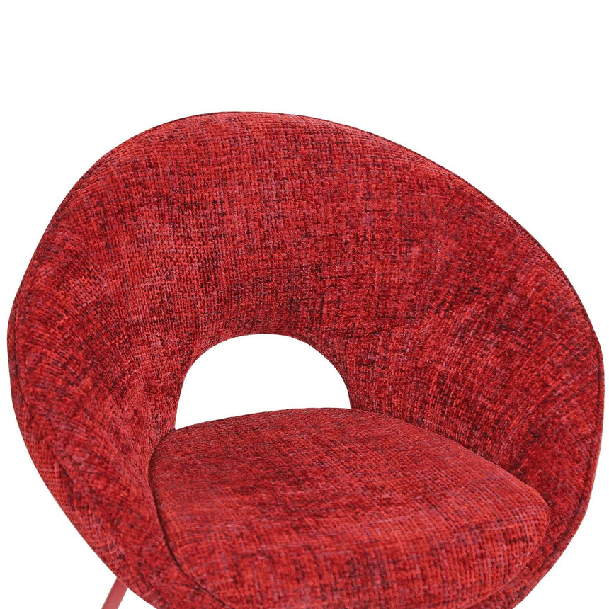 Scaun de dining Samba, în culoare rosuMobCenter