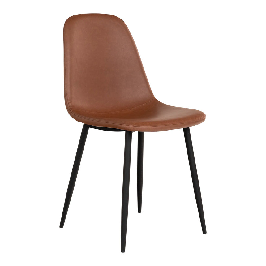Scaun de dining Stockholm - culoare maro vintageMobCenter