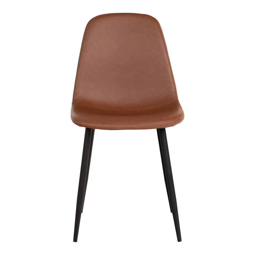 Scaun de dining Stockholm - culoare maro vintageMobCenter