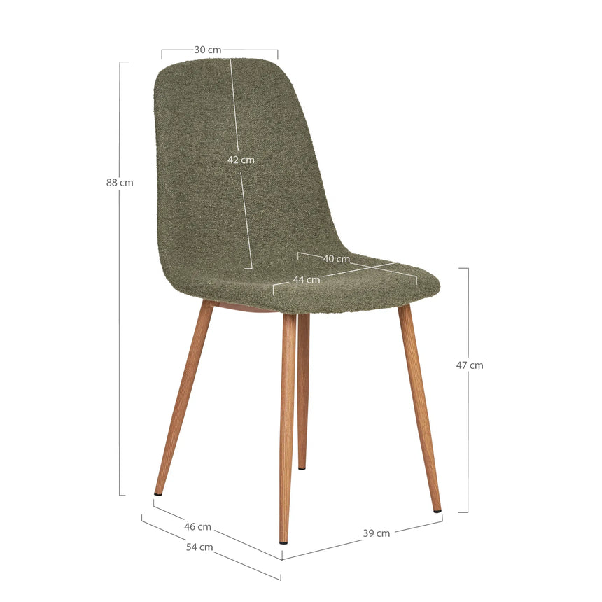 Scaun de dining Stockholm - culoare verdeMobCenter