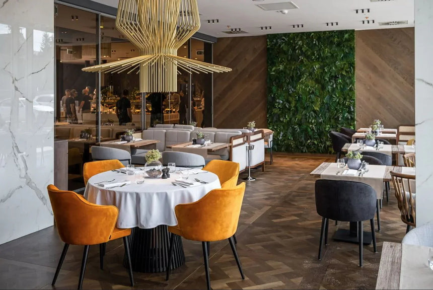 Scaun de restaurant Andor I - tapițerie personalizabilă