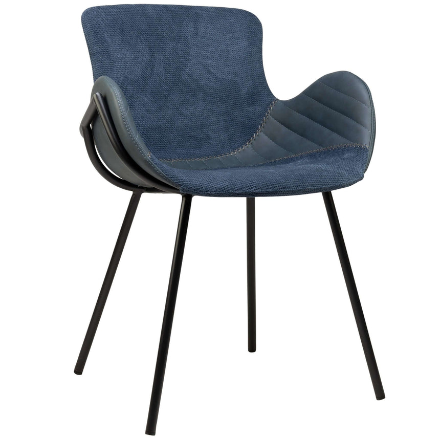 Scaun de restaurant Alya, culoare albastrăMobCenter