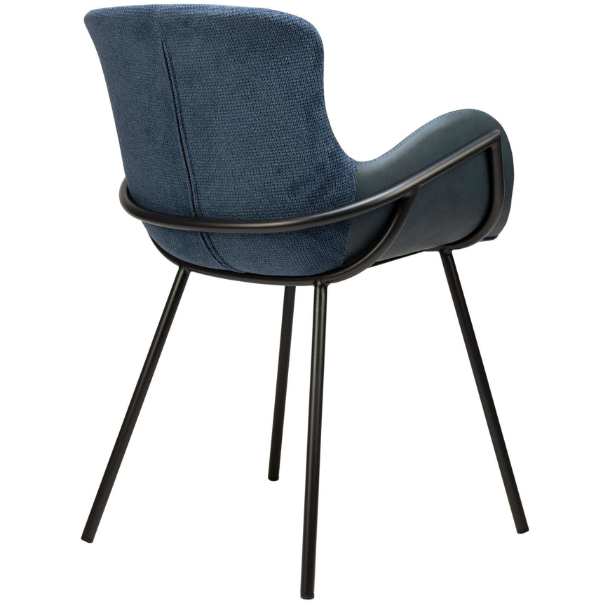 Scaun de restaurant Alya, culoare albastrăMobCenter