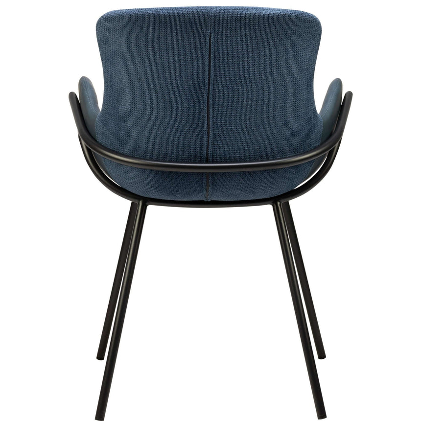 Scaun de restaurant Alya, culoare albastrăMobCenter