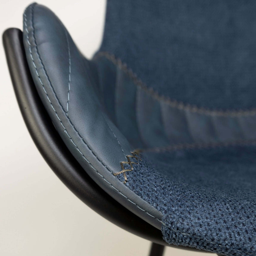 Scaun de restaurant Alya, culoare albastrăMobCenter