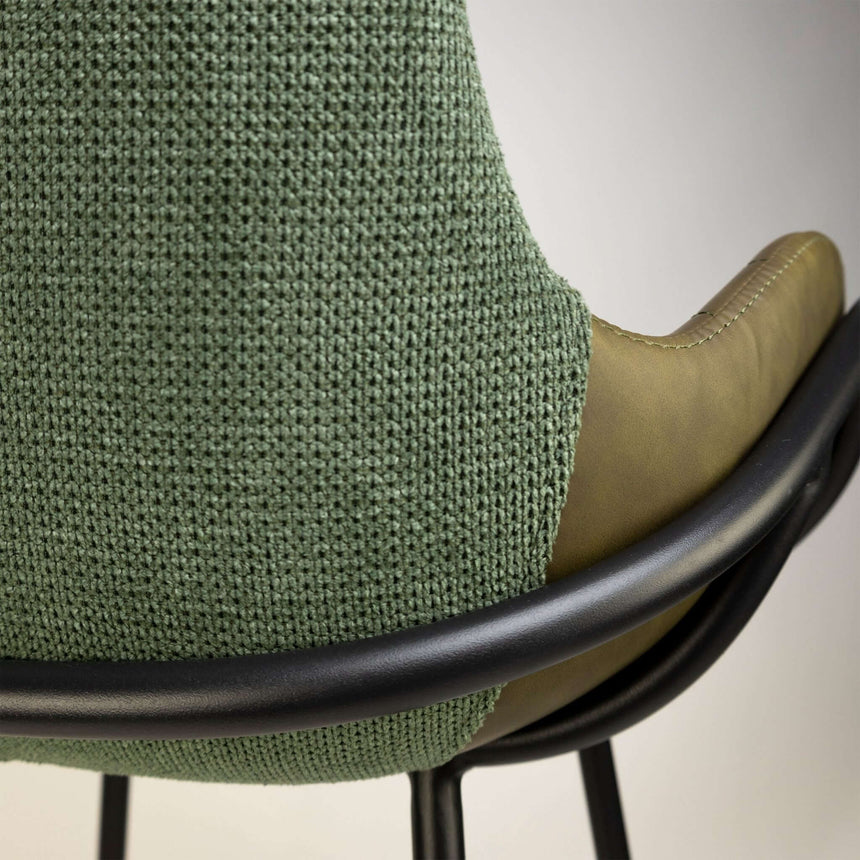 Scaun de restaurant Alya, culoare verdeMobCenter