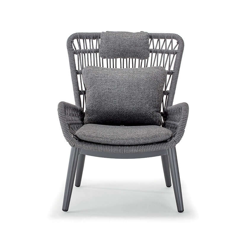 Scaun lounge pentru exterior Tropea antracit – GrattoniMobCenter