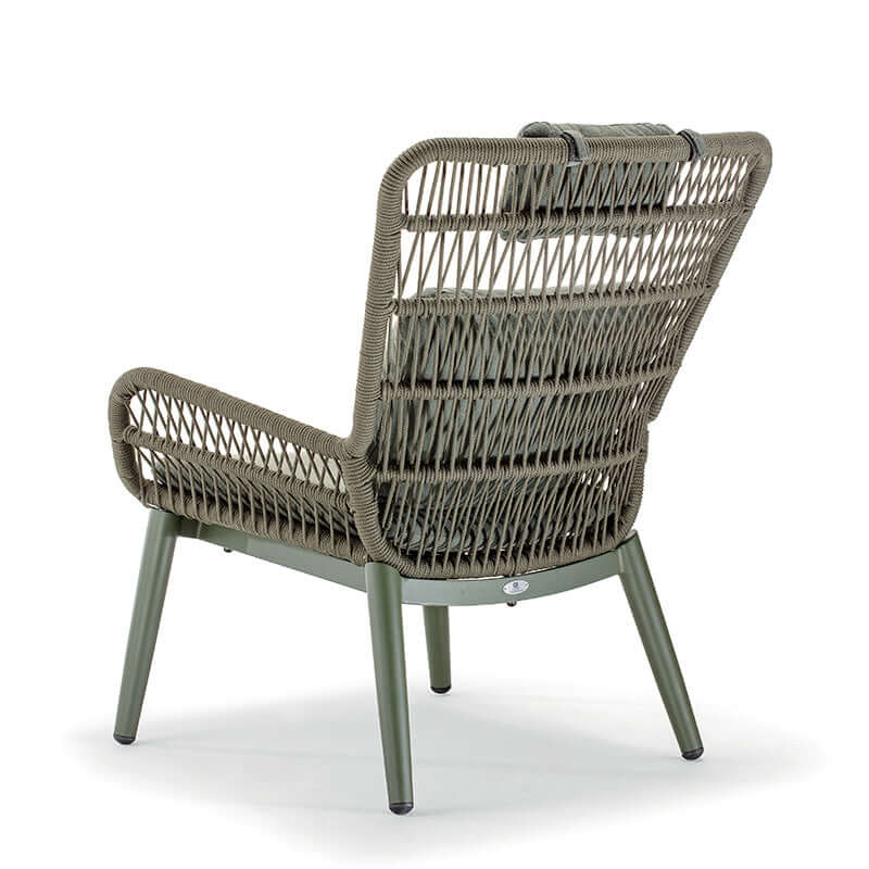 Scaun lounge pentru exterior Tropea verde – GrattoniMobCenter