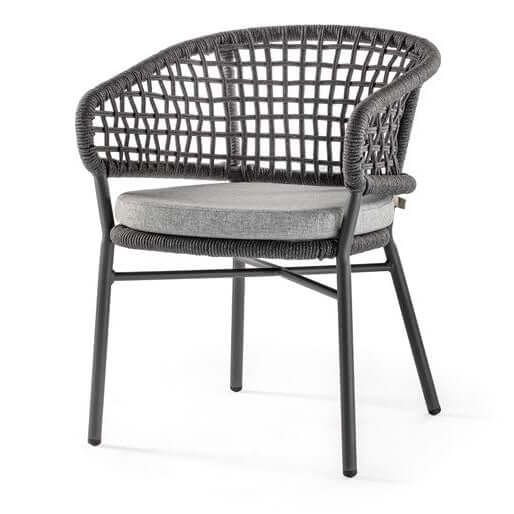 Scaun terasă exterior Atol antracit – GrattoniMobCenter