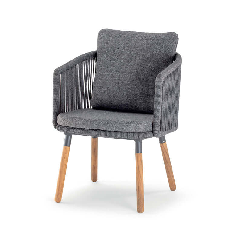 Scaun terasă exterior Bahamas antracit – GrattoniMobCenter