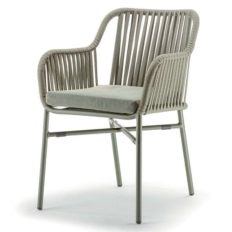 Scaun terasă exterior Beverly verde – GrattoniMobCenter