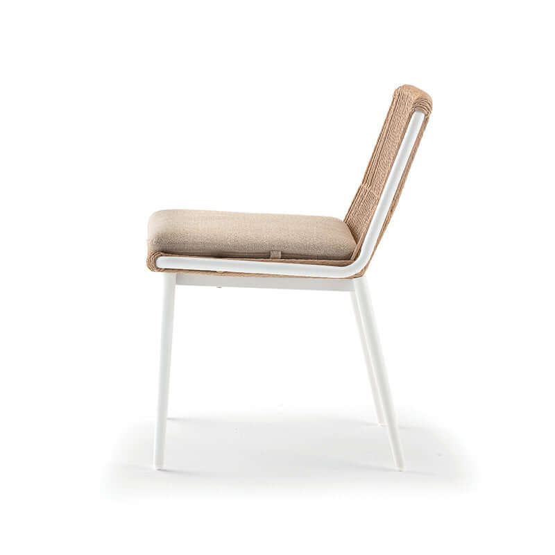 Scaun terasă exterior Como alb – GrattoniMobCenter