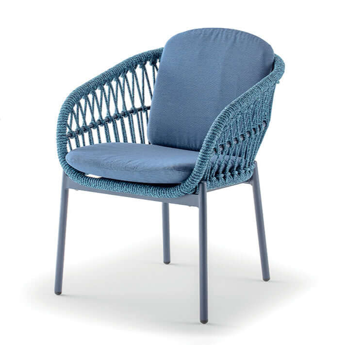 Scaun terasă exterior Elba albastru – GrattoniMobCenter