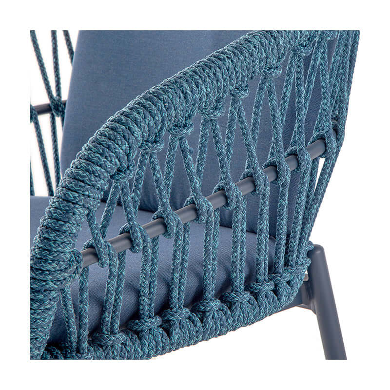 Scaun terasă exterior Elba albastru – GrattoniMobCenter