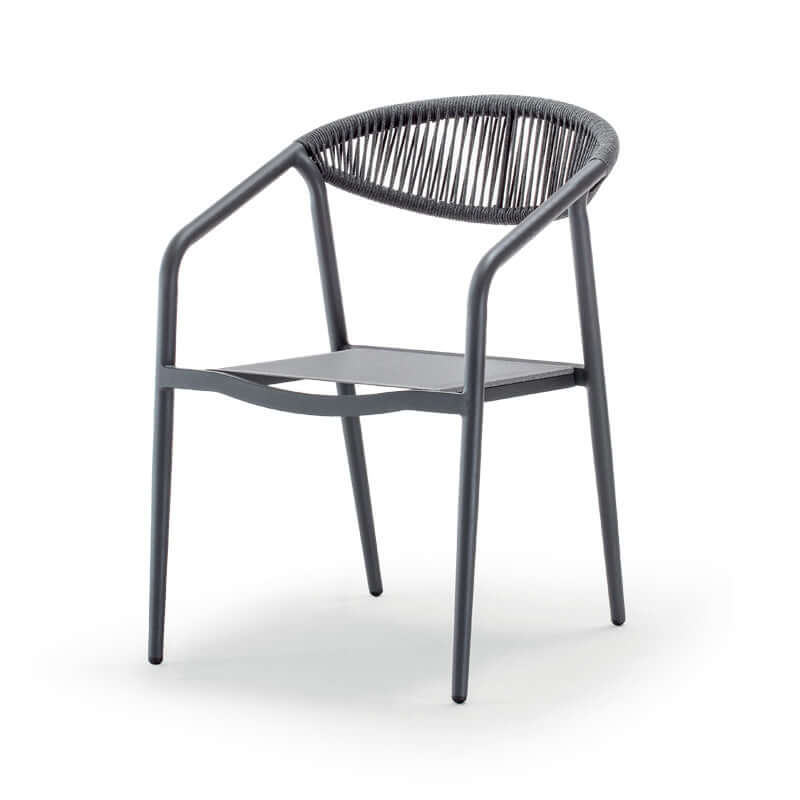 Scaun terasă exterior Maui antracit – GrattoniMobCenter