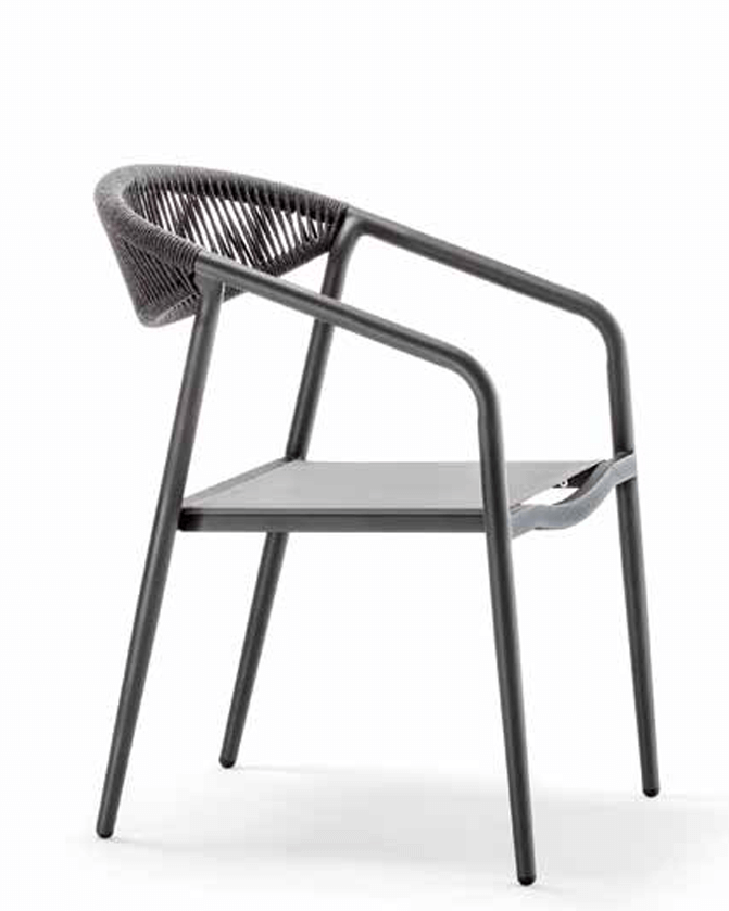 Scaun terasă exterior Maui antracit – GrattoniMobCenter