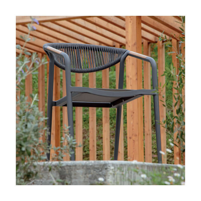 Scaun terasă exterior Maui antracit – GrattoniMobCenter