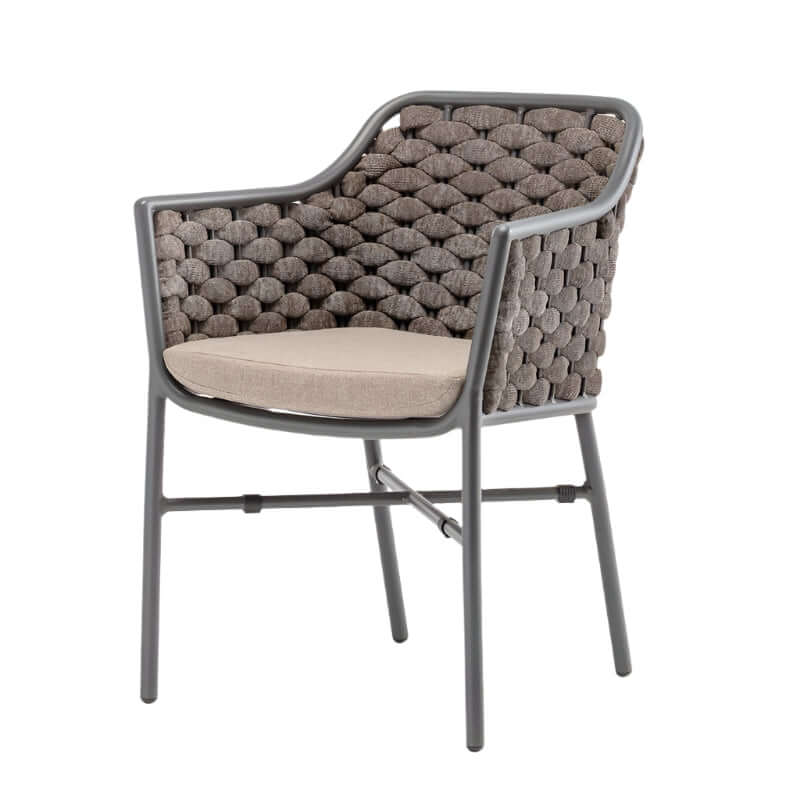 Scaun terasă exterior Panama antracit/maro mixt – GrattoniMobCenter