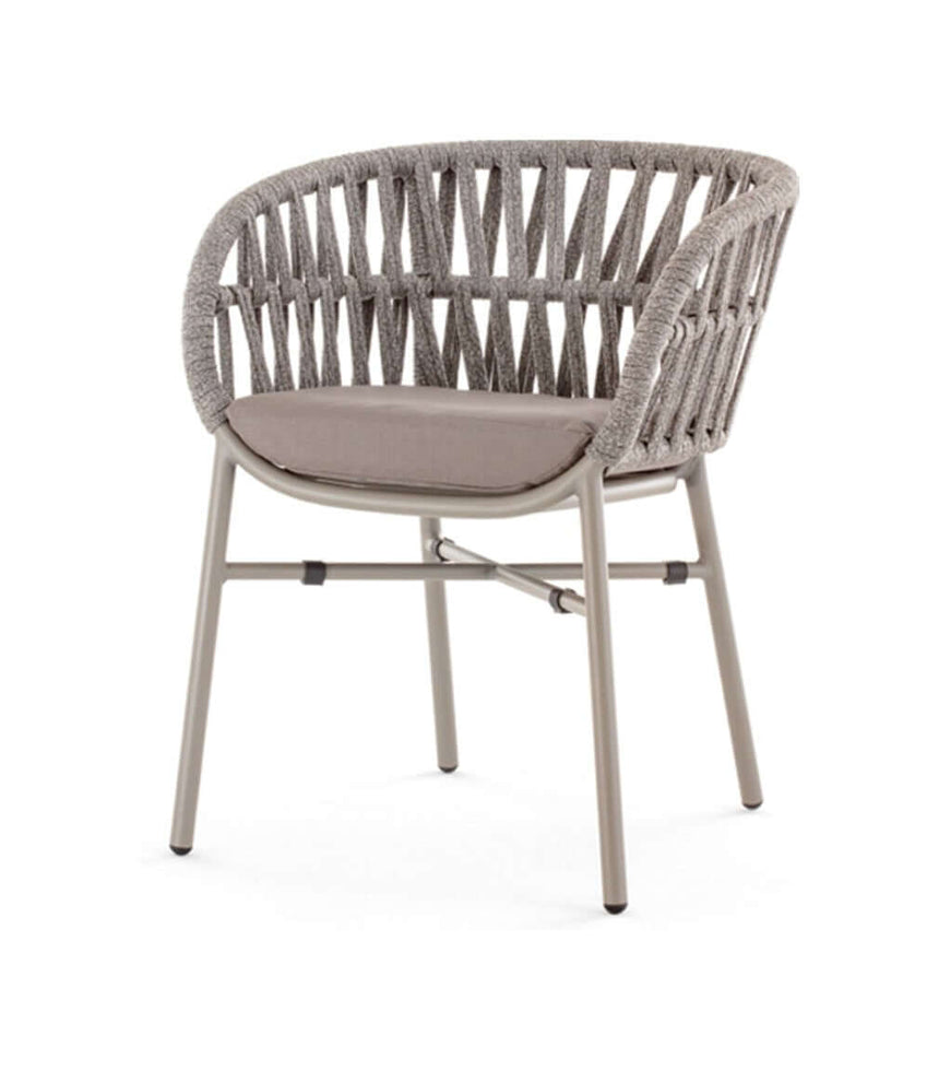 Scaun terasă exterior Tahiti taupe/gri argintiu – GrattoniMobCenter