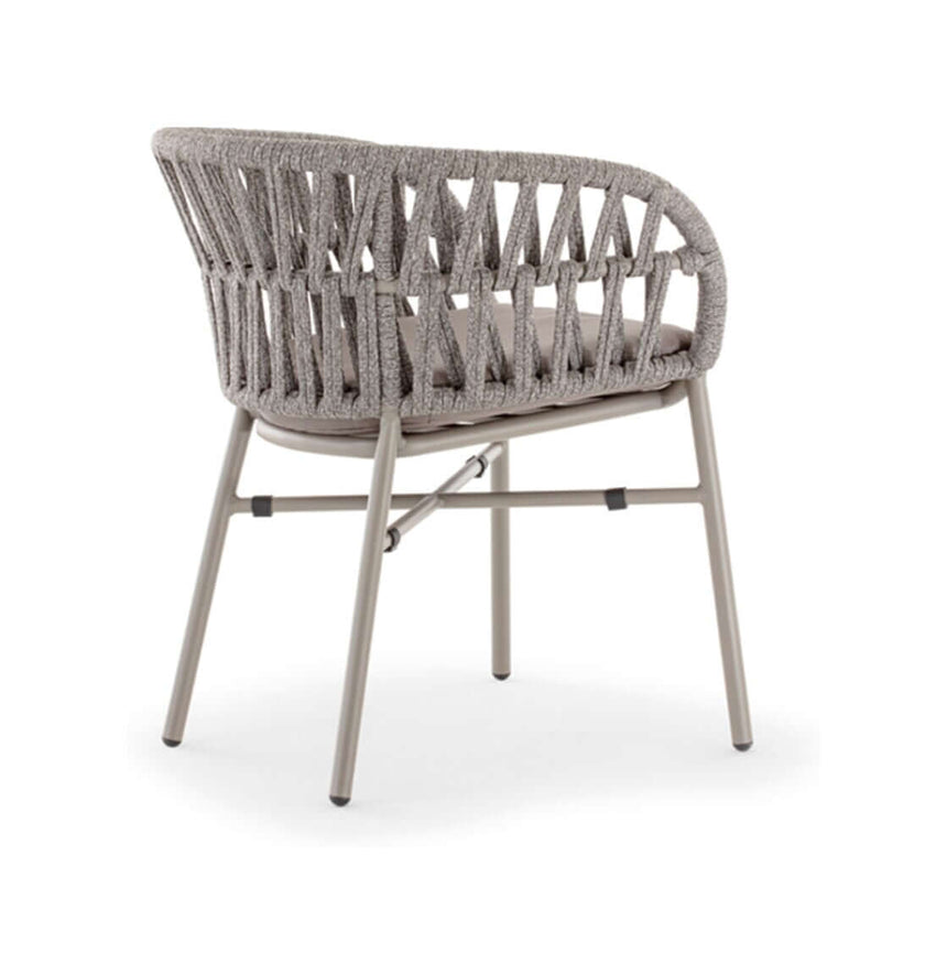 Scaun terasă exterior Tahiti taupe/gri argintiu – GrattoniMobCenter
