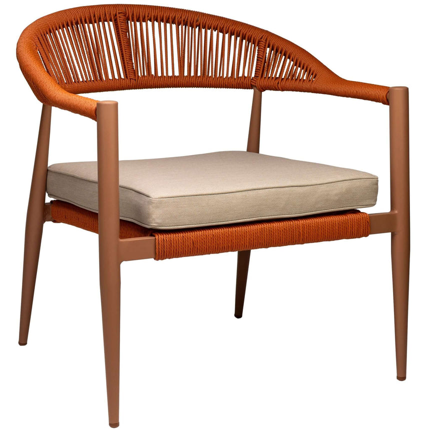 Set lounge de exterior Jonah pentru 4 persoane – portocaliuMobCenter