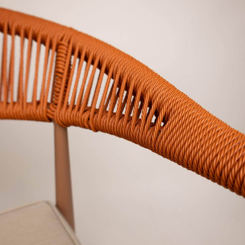 Set lounge de exterior Jonah pentru 4 persoane – portocaliuMobCenter