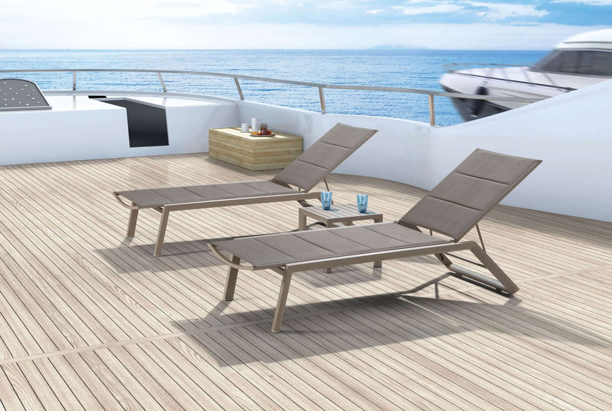 Sezlonguri de gradina Grattoni 924 lux - culoare taupeMobCenter