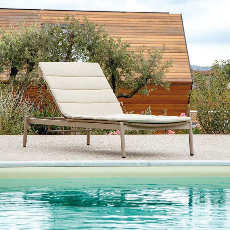 Sezlonguri de gradina Grattoni Atol, culoare bejMobCenter
